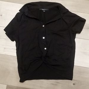 Button Up Crop Top